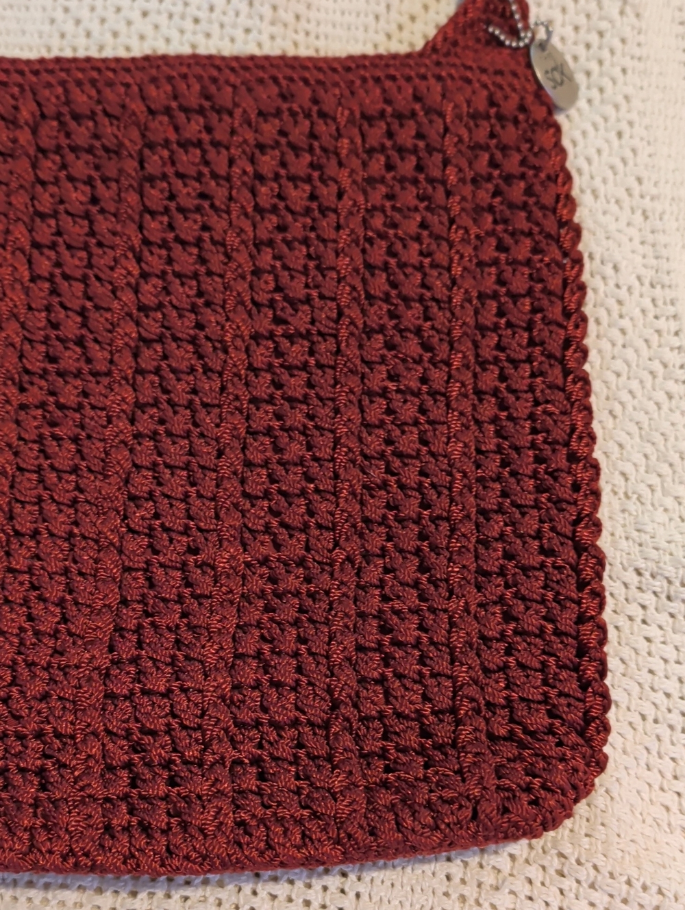 The Sak Burgundy Crochet Shoulder Bag - Picture 13 of 16